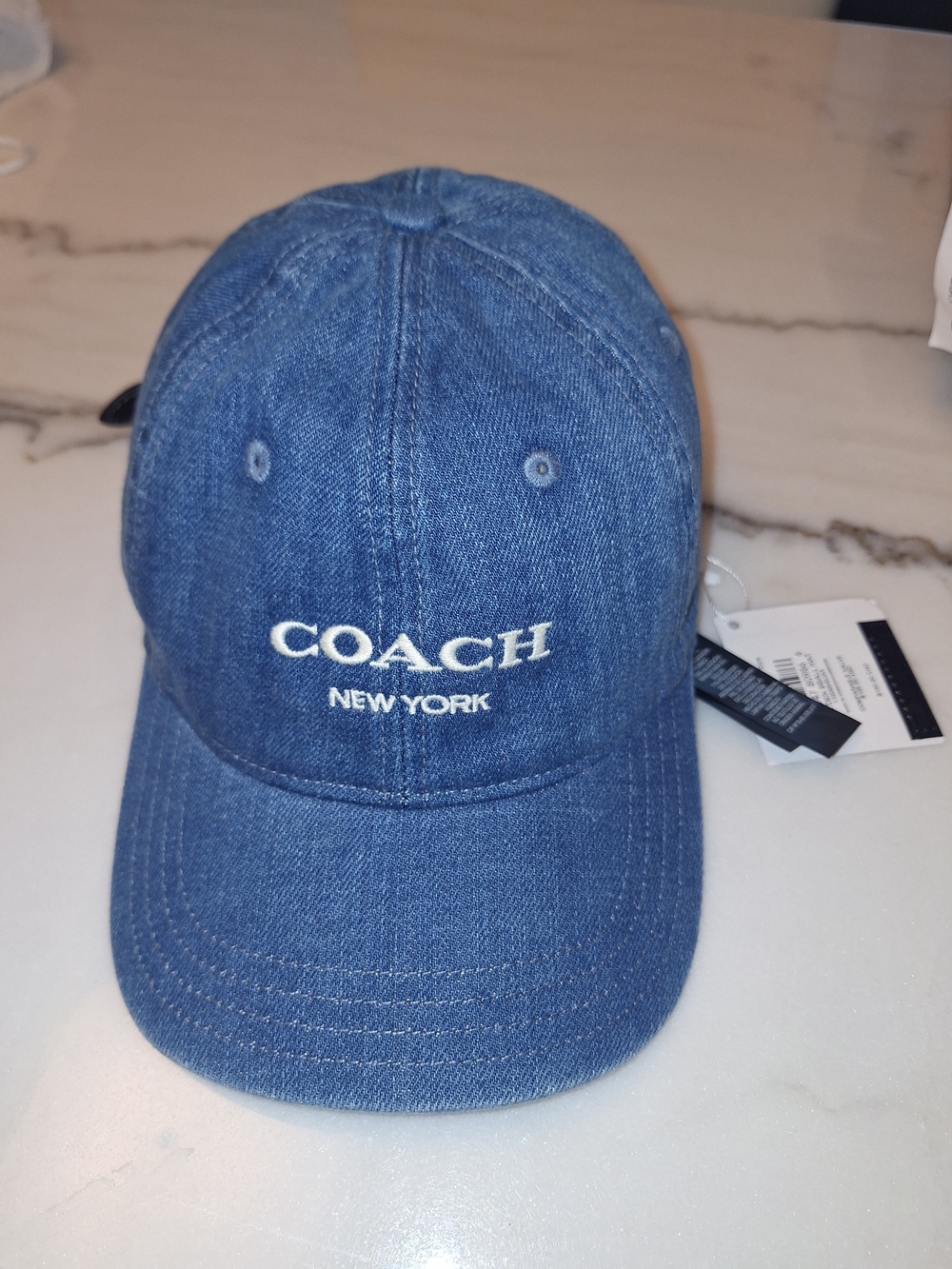 Coach Denim Blue Baseball Cap NWT - Picture 2 of 5